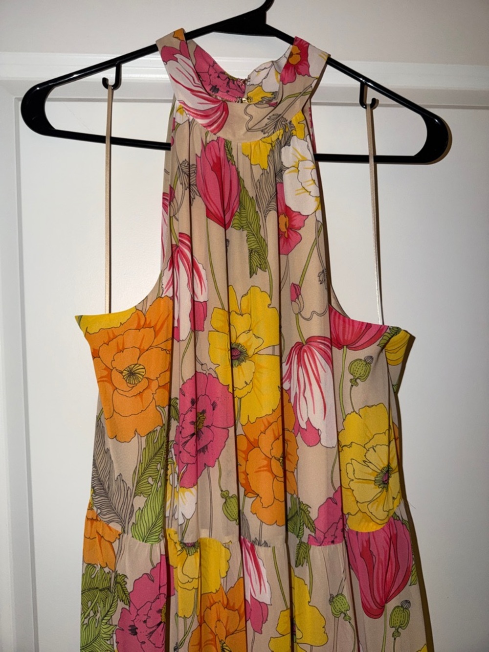 Trina Turk Floral Maxi Dress in Yellow, Pink, Orange - Picture 2 of 10